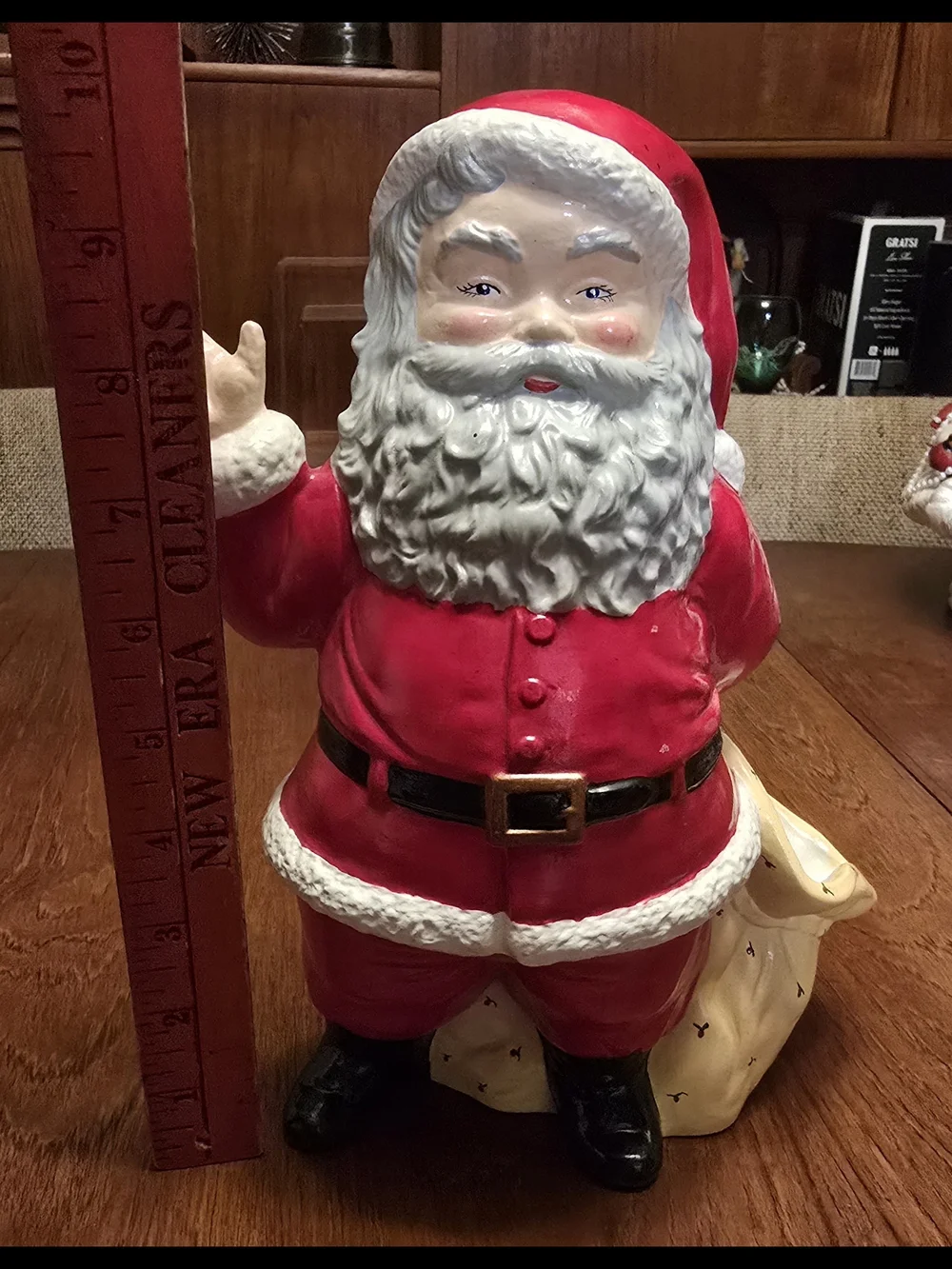 Vintage Duncan Ceramic Santa Planter 1970s